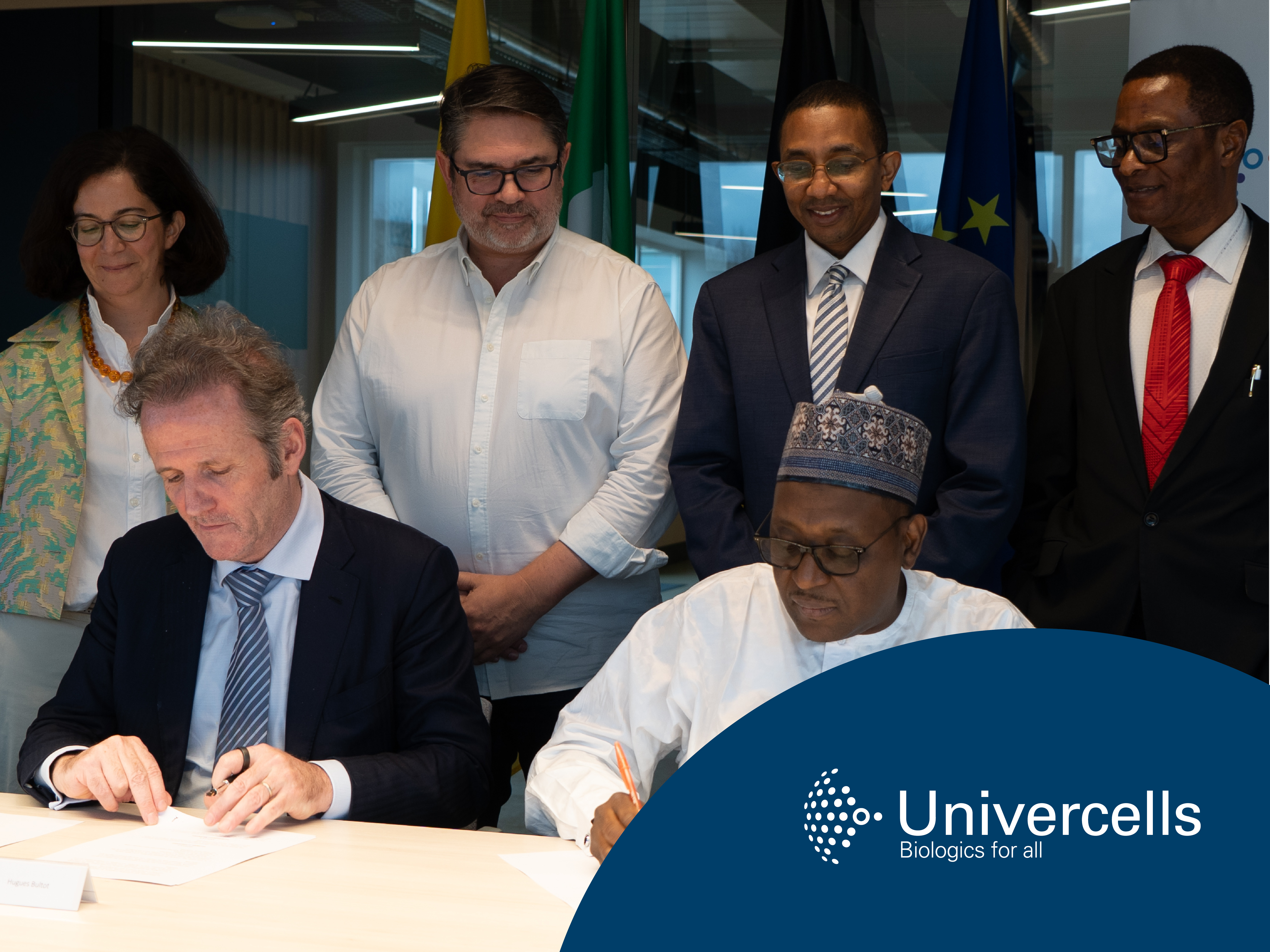 Press Release: Univercells and the Government of the Federal Republic of Nigeria signed a MoU focusing on building a thriving biopharmaceutical ecosystem in Nigeria and upskilling its workforce to increase local manufacturing.