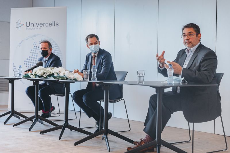 Prime Minister Alexander De Croo opens Univercells’ new vaccine manufacturing site